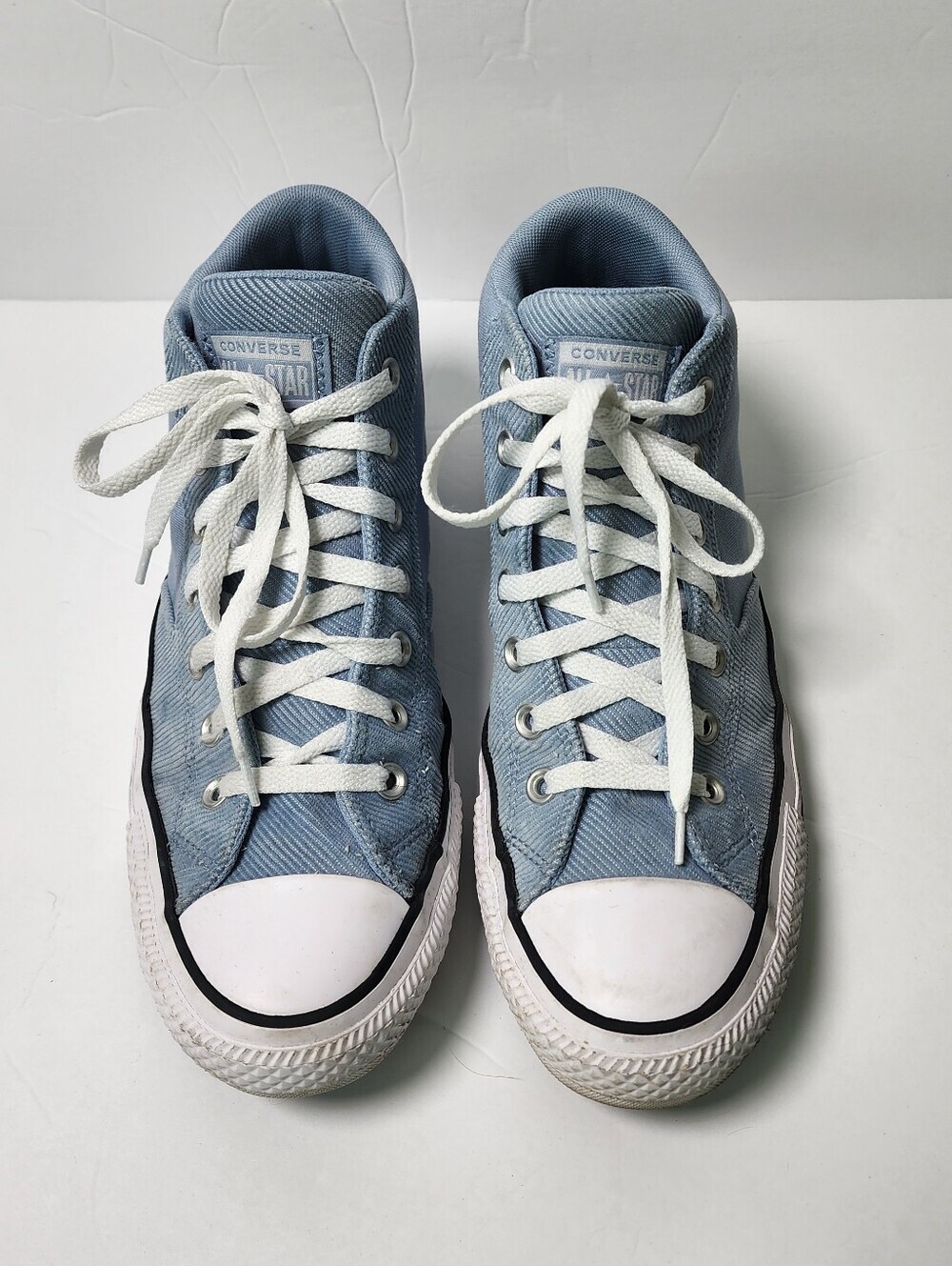 Converse Chuck Taylor Allstar Malden Street Mid Top Sneaker Light Blue Size 9.5